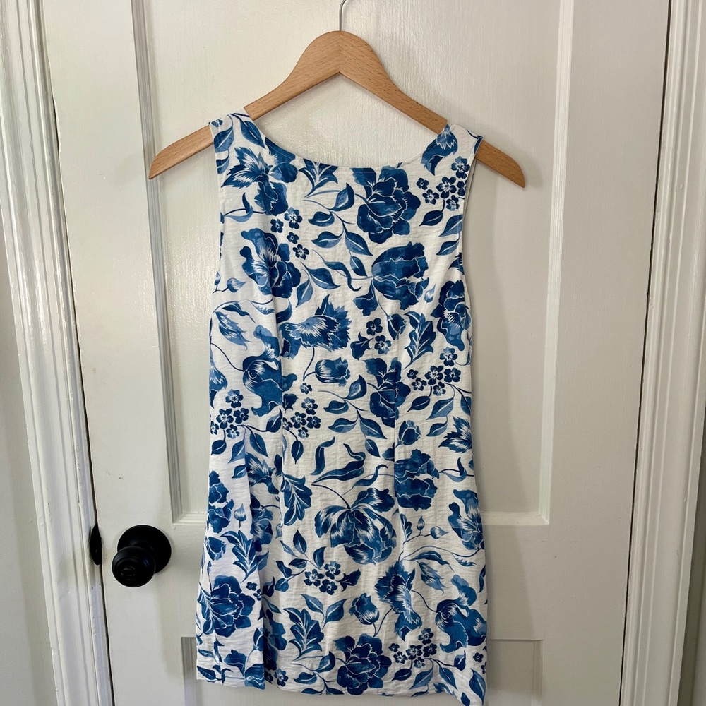 Petal & Pup Blue Floral Mini Dress